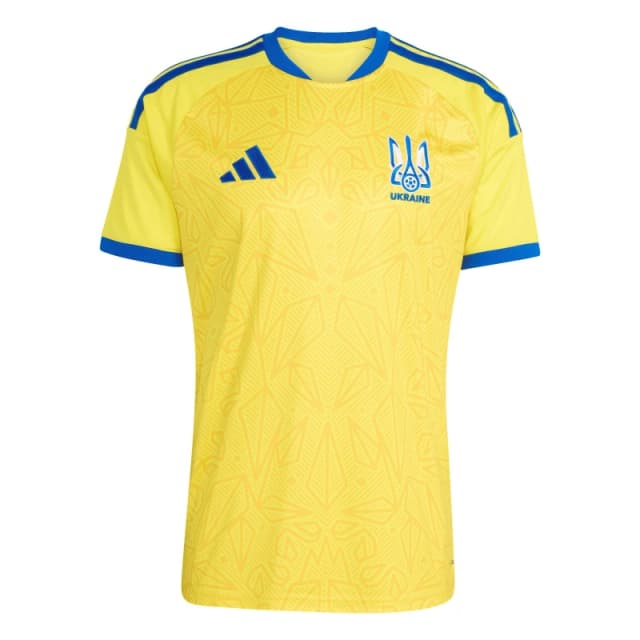 adidas Ukraine Home Shirt World Cup 2026 Mens Yellow/Blue male L