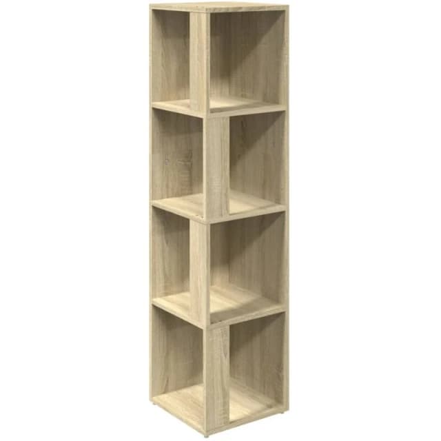 VIDAXL Corner Cabinet Sonoma Oak 33x33x132cm Engineered Wood Vidaxl 8720286649947