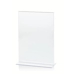 Stand Up A4 Desktop Portrait Sign Holder Clear SSHA4P