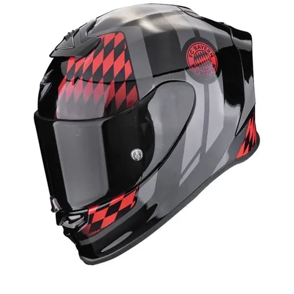 Scorpion EXO-R1 Evo Air FC Bayern Black Red Full Face Helmet Size XL