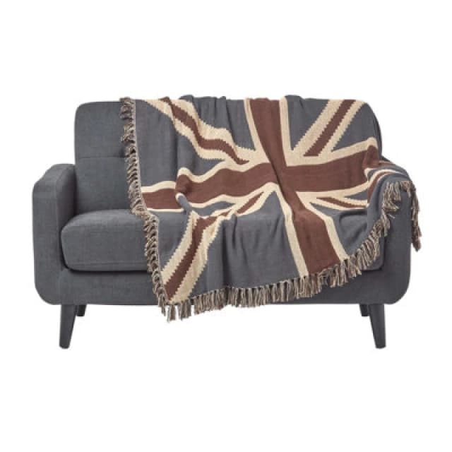 Homescapes Cotton Union Jack Flag Throw Multi