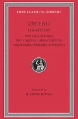 cicero orations pro lege manilia pro caecina pro cluentio pro rabirio perdu