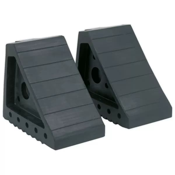Sealey WC01 Rubber Wheel Chocks 1.8kg - Pair