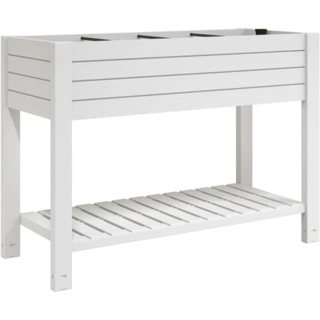 vidaXL Garden Raised Bed White 110x45x79cm Polypropylene, White 364177