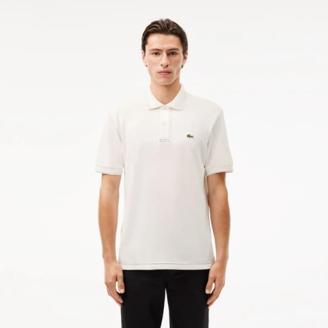 Lacoste Classic Fit L.12.12 Heavy Piqu Polo Shirt White male M