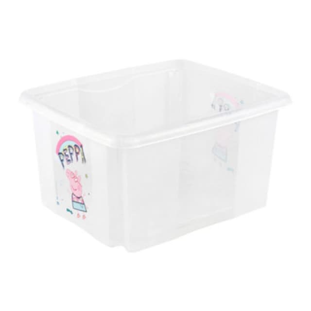 Keeeper Peppa Pig 24L Medium Plastic Stackable Storage Box With Lid