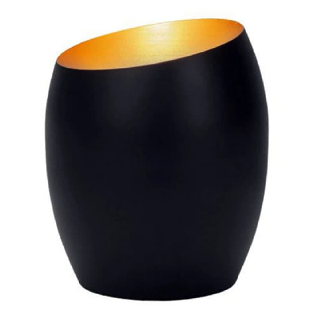 Happy Homewares Contemporary Designer Matt Black Metal Integrated LED Table/floor Lamp Uplighter