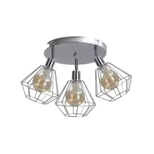 Foskal Ceiling Spotlight Clusters Silver, 32cm, 3x E27