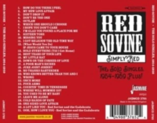 Simply Red: The Solo Singles 1954-1959 Plus! CD / Album (Jewel Case)