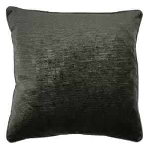 Stella Embossed Texture Cushion Black