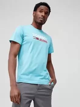 Tommy Jeans Corp Logo T-Shirt - Blue, Crest Size M Men