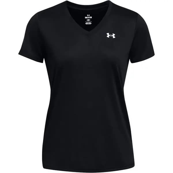 Under Armour Tech Solid T Shirt Ladies - Black 12