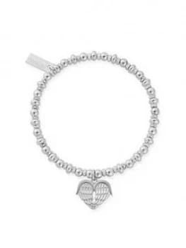 Chlobo Chlobo Sterling Silver Didi Sparkle Heavenly Heart Bracelet