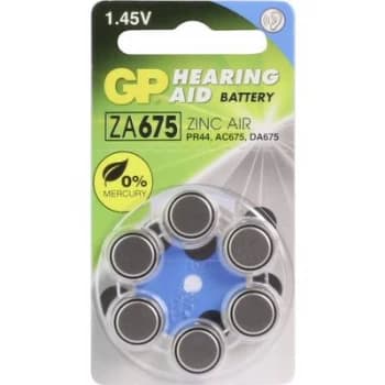 GP Batteries GPZA675 / PR44 Button cell ZA675 Zinc air 620 mAh 1.4 V 6 pc(s)