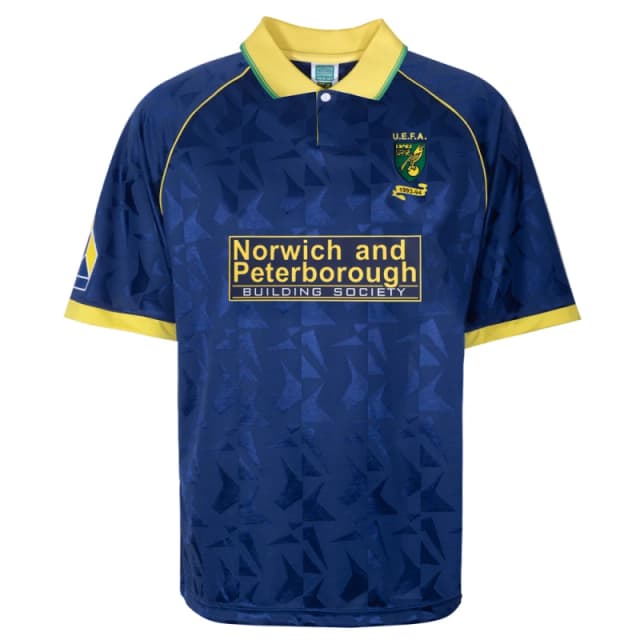 Score Draw Norwich City 1993 UEFA Away Retro Football Shirt NORW93AUEFAPYSS-M M Mens Sportswear