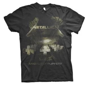 Metallica - Master of Puppets Distressed Unisex Large T-Shirt - Black