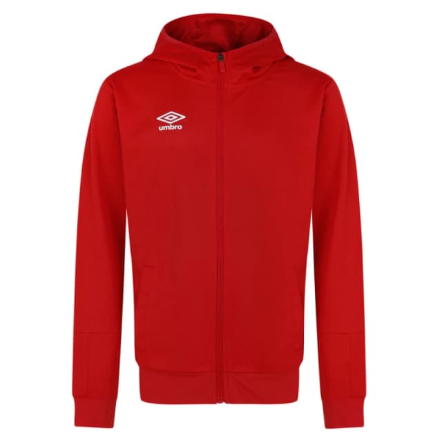 Umbro Total Training Knitted Hoodie in Dark Red Size: 11-12 Years Dark Red Unisex 11-12 Years