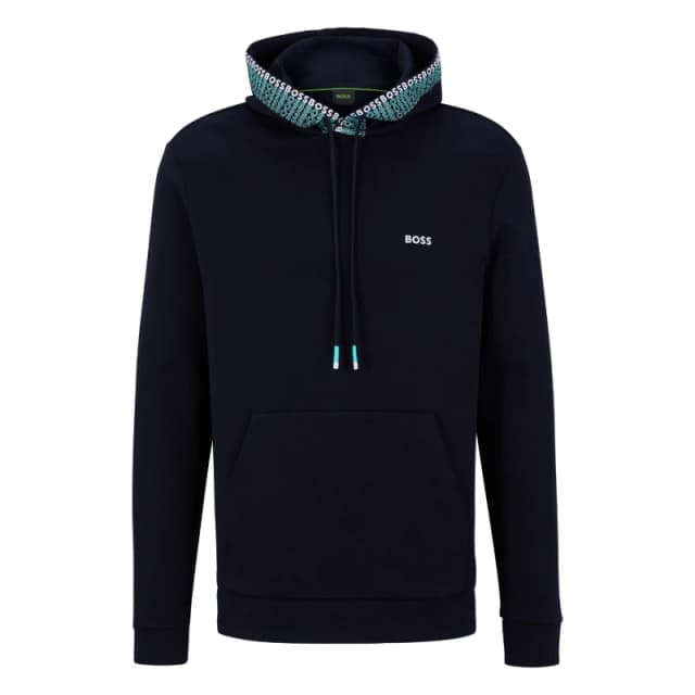 Boss Mens Pullover Hoodie Blue male S