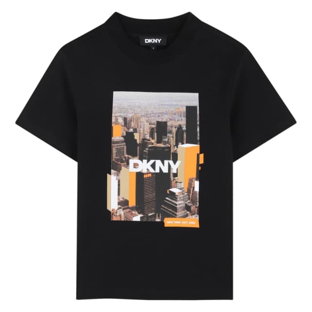 DKNY SS T Shirt Jn63 Black male 6Y