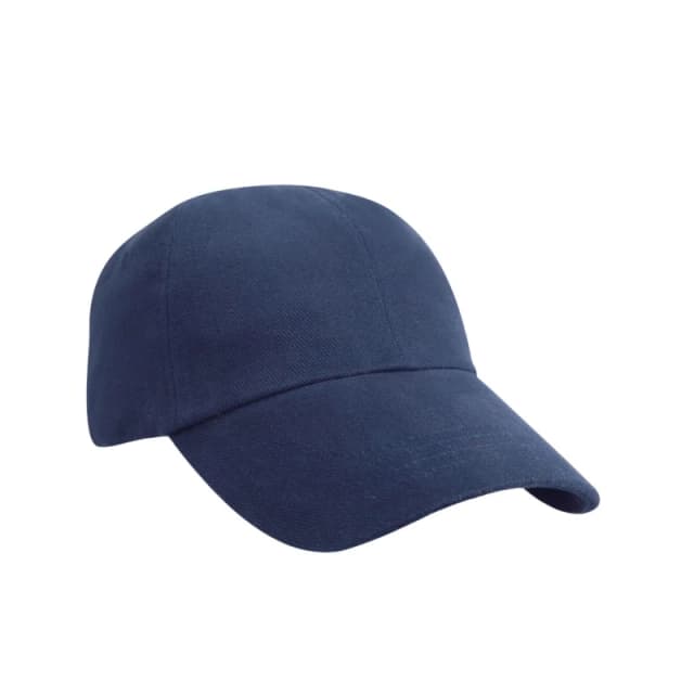 Result Heavy Brushed Cotton Low Profile Cap in Navy Navy Unisex One Size