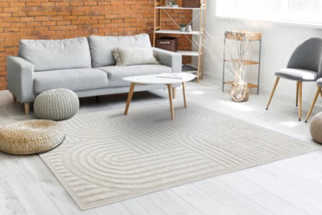 RugsX Carpet Santo Sisal 0989 Geometric White 80X150 Cm
