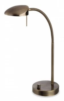 LED 1 Light Table Lamp Antique Brass