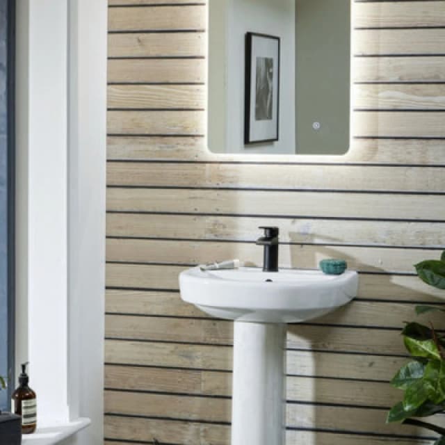 FNX Bathrooms Demist LED Mirror Vertical Potrait Wall Mounted LED Bathroom