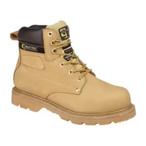 Grafters Mens Gladiator Safety Boots (11 UK) (Honey)