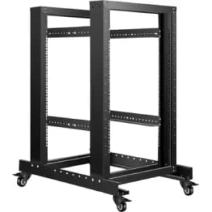 VEVOR Open Frame Server Rack Network Server Rack 15U 4 Post 19" Steel Relay Rack