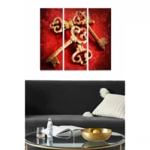 MDF289755887 Multicolor Decorative MDF Painting (3 Pieces)