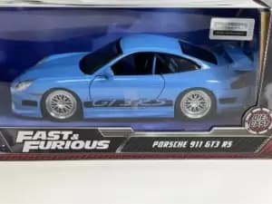 Fast and Furious Brians Porsche 911 GT3 RS Blue 1:24 Scale Jada 253203080