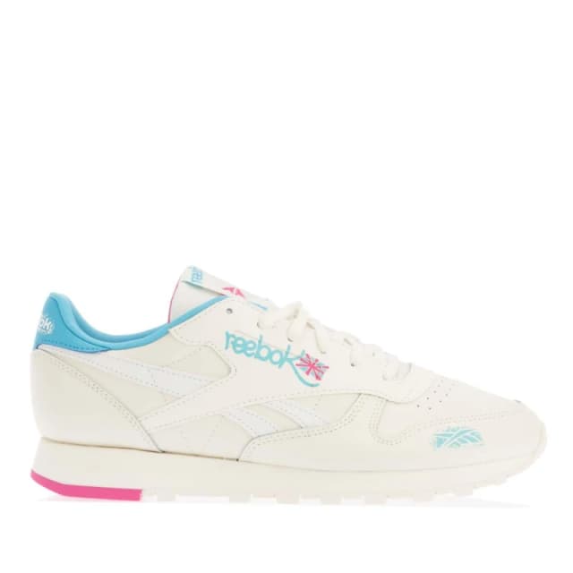 Reebok Classic Leather Trainers - White blue White blue 8