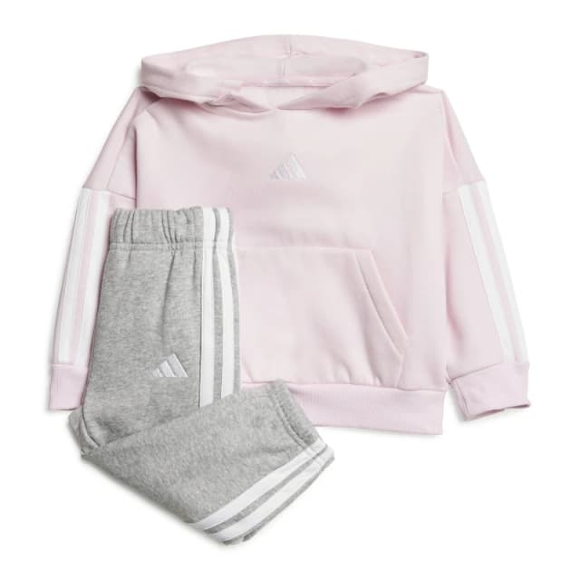 adidas 3-Stripe Essentials Joggers Set Infants Pink/Grey unisex 0-3 Months