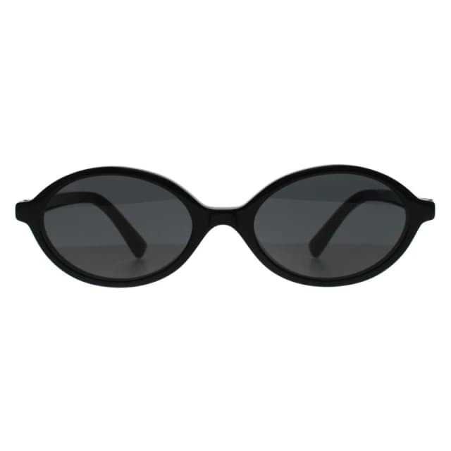 Miu Miu Miu Miu Women Oval Black Dark Grey MU04ZS Black One Size Female 8056597989275