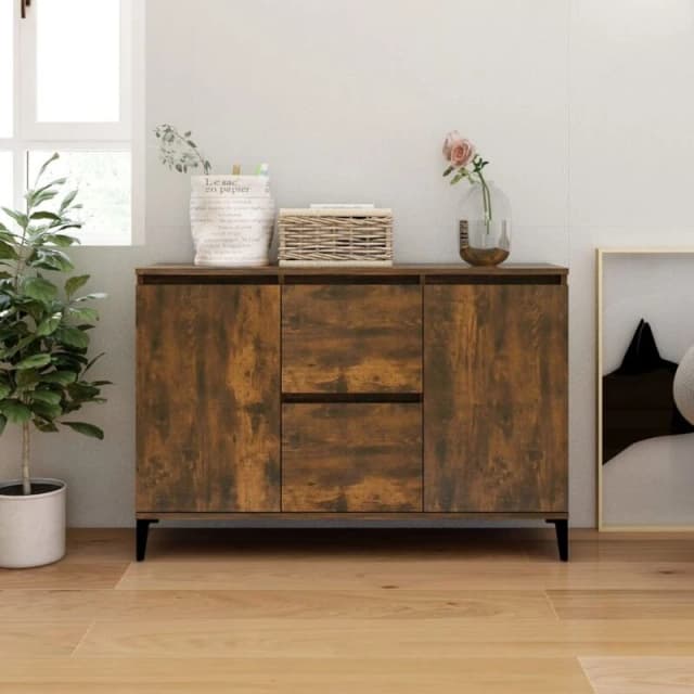 VIDAXL Sideboard Smoked Oak 104x35x70cm Engineered Wood Vidaxl 8720286932278