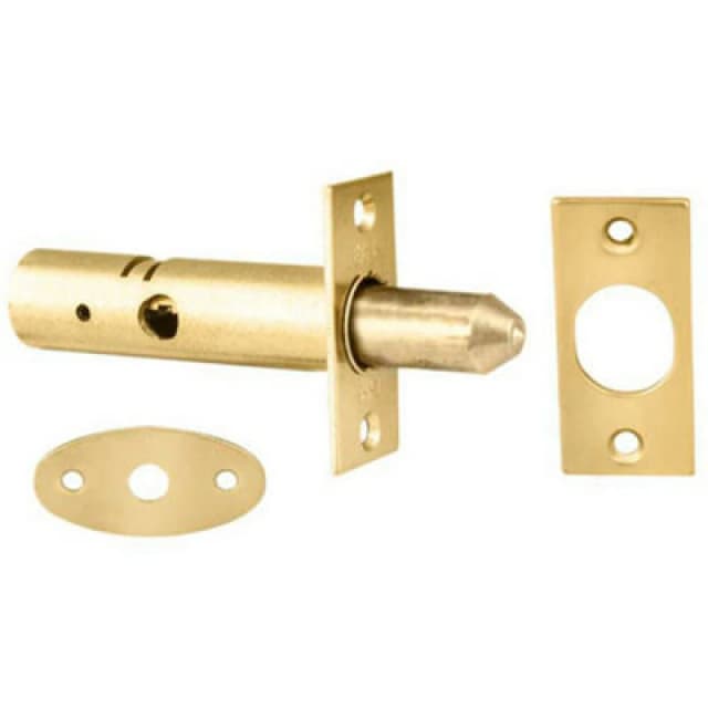 Loops 60mm Security Door Rack Bolt 32mm Fixing Centres Electro Brassed Door Latch Metallics unisex