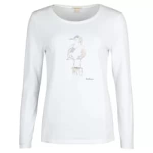 Barbour Womens Longshore L/S Tee White 10