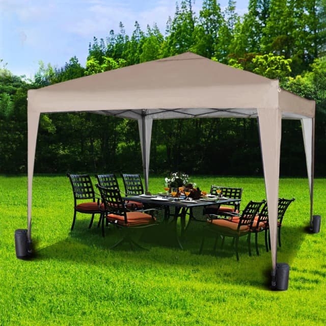 MCC Direct 2X2m Pop up Gazebo Party Tent Marquee with Storage Bag Beige