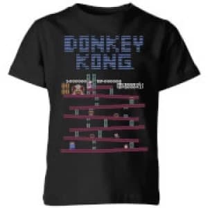 Nintendo Donkey Kong Retro Kid's T-Shirt - Black - 11-12 Years