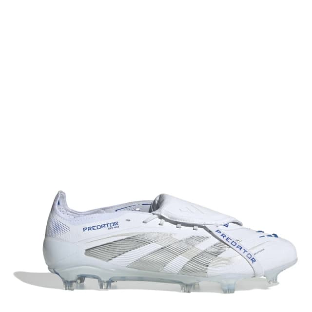 adidas Predator Elite Fold-Over Tongue Firm Ground Football Boots White/Silver male 7.5 (41.3)