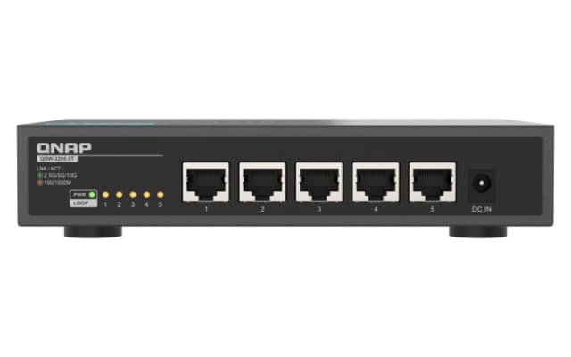QNAP QNAP QSW-3205-5T network switch Unmanaged 10G Ethernet (100/1000/10000) Desktop Black QSW-3205-5T