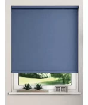 Thermal Blackout Roller Blinds 175cm Drop x Width 75cm Navy