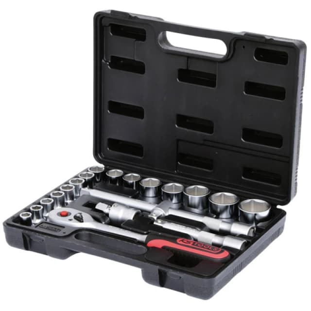 KS Tools 917.0610 1/4" Hexagonal Socket Set, Deep, 10 Pcs 4-13mm 917.0610