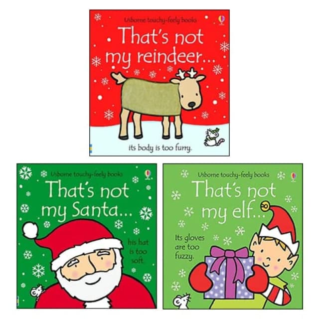 That's Not My Christmas Collection Usborne Touchy Feely 3 Book Set Fiona Watt Rachel Wells Fiona Watt and Rachel Wells Books