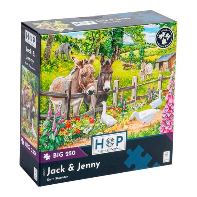 The House Of Puzzles Jack & Jenny, BIG 250 Piece Jigsaw Puzzle Multi unisex