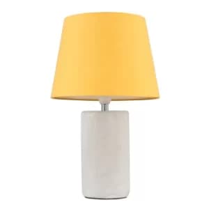 Austin Table Lamp with Mustard Aspen Shade