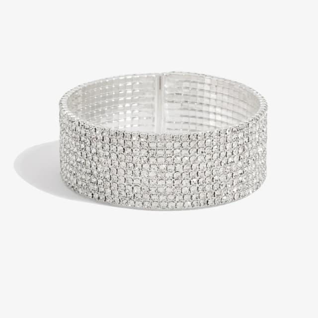 Jon Richard Silver Plated Crystal Statement Cuff Jewellery Sets One Size Silver 70982811000