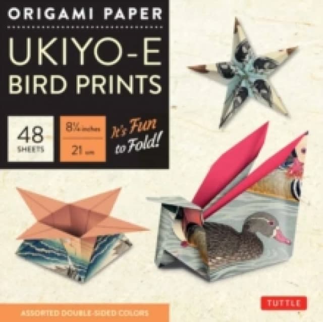 Origami Paper 8 1/4 (21 cm) Ukiyo-e Bird Print 48 Sheets. Notebook / blank book. By Tuttle Studio" Books