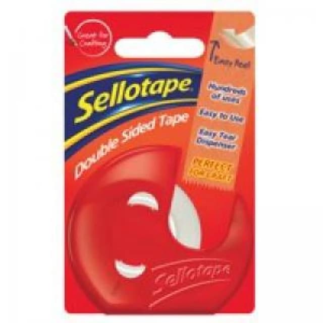 Sellotape Sellotape Double Sided Tape and Dispenser 15mm x 5m (Pack 6) - 1766008 1766008