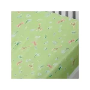 Jungle Print Fitted Sheet, Multi, Single - Bedlam